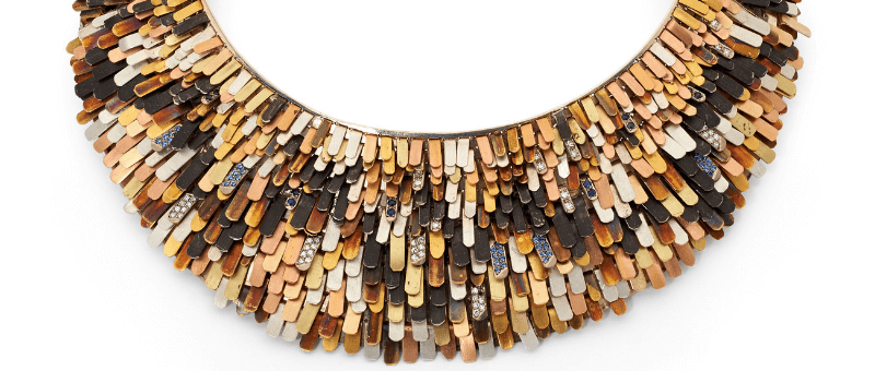 Jason Ree's necklace 'Lepidoptera' from the 2014 JAA Australasian Jewellery Awards